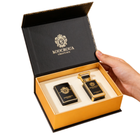 Boîte en papier rigide personnalisée de luxe avec estampage doré pour coffret cadeau de parfum, emballage cosmétique magnétique pour parfum et soins de la peau