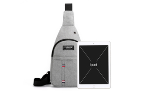 <span class=keywords><strong>Bolso</strong></span> Bandolera Deportivo <span class=keywords><strong>Impermeable</strong></span> con Orificio para Auriculares y Logotipo Personalizado, <span class=keywords><strong>Bolso</strong></span> de Pecho para <span class=keywords><strong>Hombre</strong></span> - Product Image 2