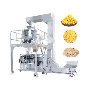 Low Cost 2 to 200g Puffed Corn Pellet Product Small Business Screw Spiral Legumes Pack Machine for Trade