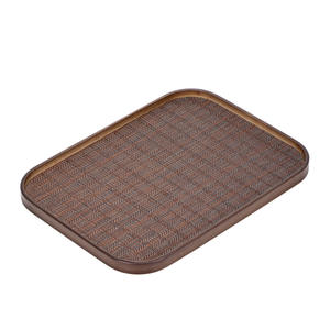 Plateau en bois naturel, assiette à pâtisserie de style japonais pour la maison, assiette à raviolis de qualité alimentaire, plateau de rangement, plateau rectangulaire pour aliments cuits - Product Image 1