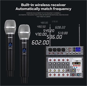Console audio professionnelle à 4 canaux, alimentée, en métal, de haute qualité, mini <span class=keywords><strong>table</strong></span> de <span class=keywords><strong>mixage</strong></span> audio, suppression du bruit, <span class=keywords><strong>table</strong></span> de <span class=keywords><strong>mixage</strong></span> musicale - Product Image 4