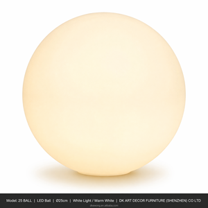 L001 โคมไฟทรงกลม LED ขนาดใหญ่สำหรับตกแต่งภายนอกอาคาร ทนทานต่อรังสียูวี ทำจากวัสดุ FRP เหมาะสำหรับสวน รีสอร์ท ห้างสรรพสินค้า และตกแต่งภูมิทัศน์ - Product Image 3