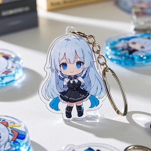 Wholesale Custom <b>Anime</b> Acrylic <b>Keychain</b> Waterproof Printed Pendant For Comic Exhibition Visitor Giveaway - Product Image 4