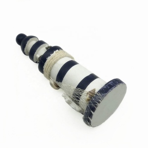 ของที่ระลึกของเกาะประภาคารไม้ทาสีด้วยมือสำหรับตกแต่งบ้าน - Product Image 6