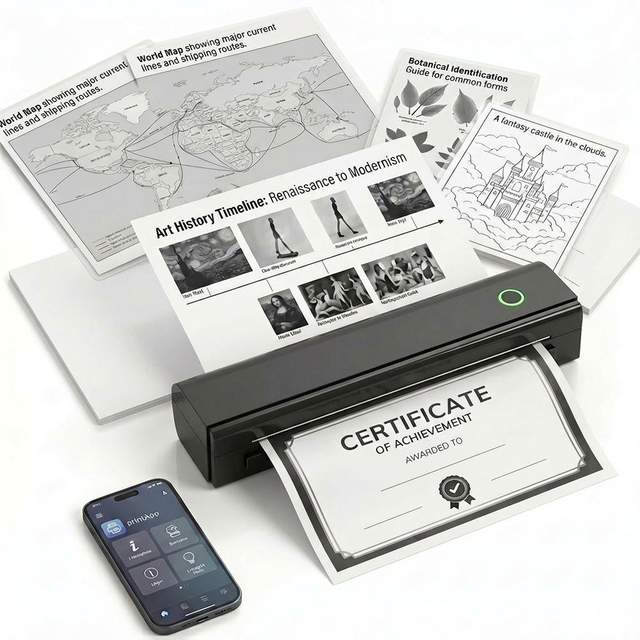 A4 Thermal Printer for Small Business Office Document Printing Bluetooth Wireless Portable Printer OEM ODM