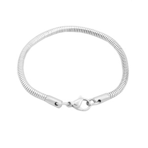 New Punk Simple Popular Design Snake Chain <b>Bracelet</b> Titanium Steel <b>Silver</b> Plated Unisex's <b>Bracelets</b> Fashion Jewelry Wholesale - Product Image 6