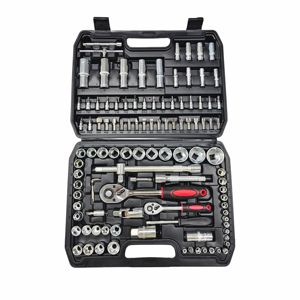 Mechanics Tools Kit und Socket Set 108-teiliger Steckschlüssels atz 1/4 "& 1/<span class=keywords><strong>2</strong></span>" Drive mit langen Verlängerung stangen-001 - Product Image 2