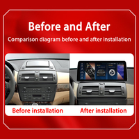 Écran tactile IPS WiFi pour BMW X3 E83 2003-2010 12,3 pouces, autoradio 2DIN intégré avec GPS Android Auto pour 2 Go de RAM, audio haute résolution