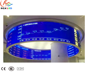 P7.5 P10 P15 đầy đủ màu sắc linh hoạt dẫn Màn hình hiển thị tròn. Thích hợp cho thị trường tài chính và siêu thị. - Product Image 1