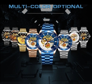 <span class=keywords><strong>Montre</strong></span>-bracelet de luxe FORSINING <span class=keywords><strong>pour</strong></span> <span class=keywords><strong>homme</strong></span> d'affaires, en acier inoxydable, mouvement automatique squelette, <span class=keywords><strong>montre</strong></span> mécanique étanche - Product Image 5