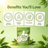 Matcha Proteïne Smoothie Poeder 20g Proteïne Maaltijdvervangende Shake Huidgezondheid voor Fitness OEM ODM Groothandel Aangepaste Private Label