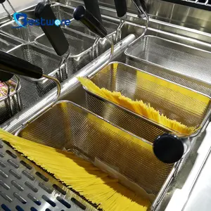 MASAKAN Restoran Keranjang Pasta Mini Panci Stainless Steel Komersial Kepingan Besi Anti Karat