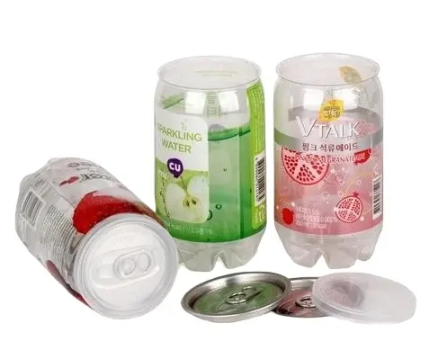 Produsen Tiongkok, 12Oz Kaleng Soda Plastik PET, 330Ml Kaleng PET untuk Minuman Karbonasi 330Ml, Sampel Gratis