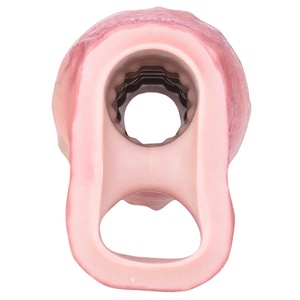 FAAK Realistic Hollow <b>Dildo</b> Silicone Penis Cover Penis Enhancer Cock Ring Sleeve Cock Enlargement & Extensions Sex Toys - Product Image 3