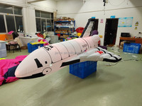 Modèle de fusée gonflable léger personnalisé avion gonflable pour la décoration publicitaire