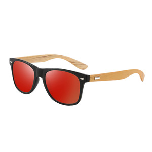 Gafas de Sol con Marco Negro y Lentes Rojas, Protección UV400, Unisex, para Uso en Exteriores - Product Image 5
