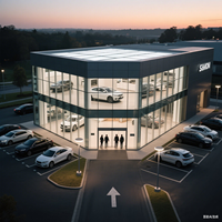 Kit de construcción de almacén de estructura de acero industrial prefabricada resistente de estilo americano