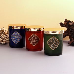 Bougie parfumée élégante en cire de soja dans des pots en verre, parfum rose, cèdre, amande, aromathérapie pour les fêtes de Noël, durée de combustion de 40 à 60 heures - Product Image 3