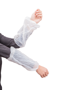 Bán Buôn Polyethylene Ldpe Dùng Một Lần Nhựa <span class=keywords><strong>PE</strong></span> Tay Áo Bao Gồm Với Đàn Hồi Cuff Dùng Một Lần Microporous Oversleeve - Product Image 3