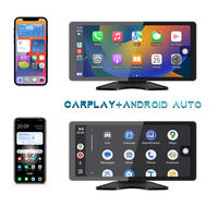 Lecteur MP5 pour voiture Carplay, écran tactile 2.5D de 10,36 pouces, caméra 1080P, enregistreur vidéo avec vision nocturne et enregistrement en boucle pour camions