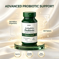 Complément Alimentaire Probiotique en Comprimés Marque Blanche OEM, 120 Unités