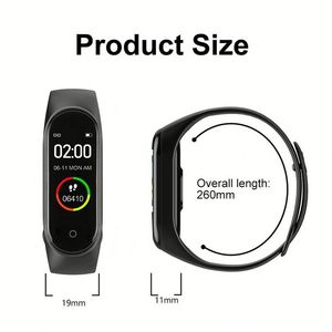 Smartwatch M4 Heart Rate <b>Sleep</b> Smart Band Color Screen Smart Bracelet M4 Smartwatches for Men and Women - Product Image 6