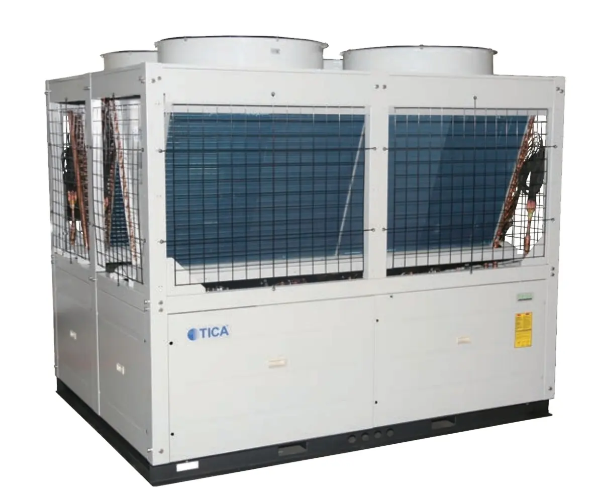 Unidade de tratamento de ar refrigerador TICA, caixa de montagem na parede, 60000 Btu, inversor refrigerado a água de fábrica, ar condicionado para telhado