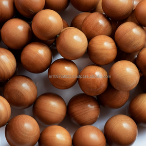 ลูกปัดไม้จันทน์แบบหลวมทำด้วยมือลูกปัดไม้จันทน์ระดับพรีเมี่ยมสำหรับการทำเครื่องประดับ - Product Image 1