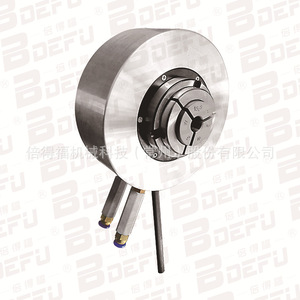 Mandrin de tour Bentford KJA25-40-70-Q, diamètre extérieur 80 mm, 3 mors, cône MT3, en acier, pince creuse à montage frontal - Product Image 1