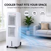 AC Evaporatif Mini Ringan 120w 3000m3/jam untuk Penggunaan Rumah Tangga di Dalam Ruangan, Portabel, dan Mobile