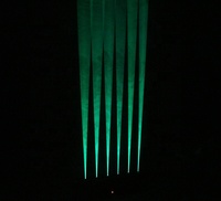 Barre de lumière laser DJ à 6 têtes, faisceau mobile pour discothèque, avec contrôle par moteur pas à pas, RVB couleur unique ou RVB multicolore