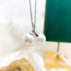 Colgante de Plata S925, Accesorio para DIY, Base Vacía para Collar de Doble Cuentas con Cuentas Redondas Planas de 9-11 mm, 30954 - Product Image 4