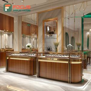 Fabricante de Vitrinas Minimalistas para Joyería, Acabado Laminado, Mostrador de Vidrio para Centro Comercial - Product Image 1