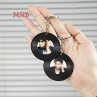 批发 NFC 迷你 CD 钥匙扣黑胶唱片钥匙扣 DIY 音乐会韩流音乐专辑钥匙扣