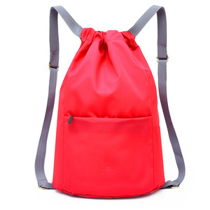 New Style Custom Logo Lightweight <b>Waterproof</b> Travel Draw String Backpack <b>Drawstring</b> Backpacks Sports <b>Bag</b> for Gym Swimming - Product Image 2