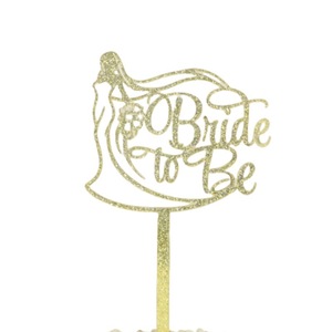 Honey And Sweetness Acrylic Cake Topper <b>Bride</b> <b>To</b> <b>Be</b> Sparkle Wedding Party <b>Decoration</b> Cake Plugin - Product Image 3