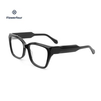 Lunettes rétro Flowerfour F2859 pour adultes, montures de lunettes de marque, monture optique à bordure complète, lunettes pour femmes, acétate, mode