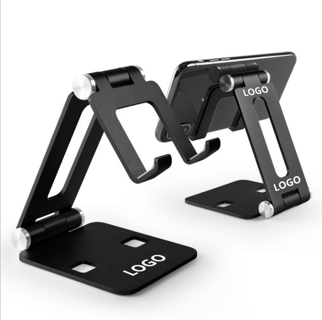 NEW OEM Aluminum Alloy Foldable Smart Phone Stand Multi Angle Adjustable Metal Pc Desktop Bracket for All Phones