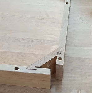 Fabbrica OEM ODM in legno massello di colore verniciato ultravioletto vernice da tavolo in legno tavolo sedie per sala da pranzo mobili - Product Image 2