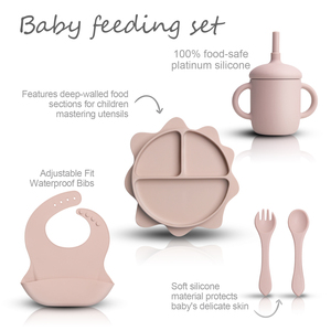 Hailian lyjenny ชุดฝึกให้อาหารพลาสติกชามสแตนเลส - Product Image 6