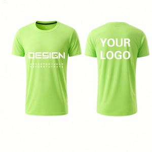 Quick Dry Polyester <b>T</b> Shirt Custom Logo Design Personalized Print Moisture Wicking Comfortable Casual Sports Uniforms - Product Image 1