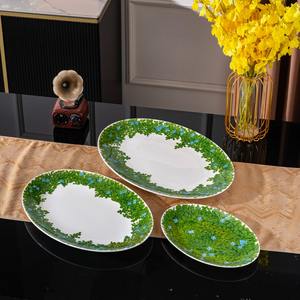 Ensemble de 3 assiettes à poisson en porcelaine fine, best-seller - Nouveau design, non toxique, vaisselle de mariage - Product Image 2