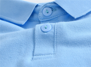 Vente en gros de polos scolaires blanc/bleu marine pour enfants vêtements graphiques avec logo personnalisé polos brodés pour garçons - Product Image 5
