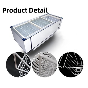 Sâu Tủ Đông Organizer Thùng Tủ Lạnh Kim Loại Lưu Trữ Giỏ Thịt Thực Phẩm Organizer Với Xử Lý - Product Image 4