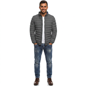 Vestes matelassées d'hiver pour hommes, vente chaude, vestes à capuche tendance pour hommes, vestes matelassées en duvet respirantes personnalisées, manteau d'hiver - Product Image 1