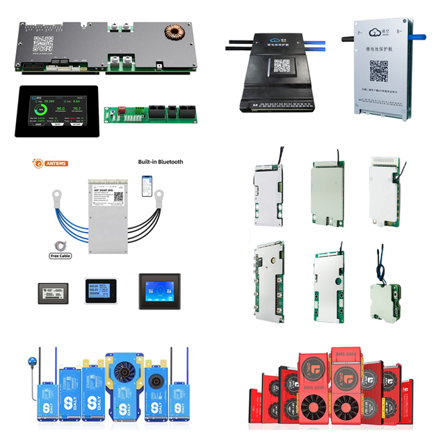 Smart BMS 4-8sS 8-24S 12V-72V Battery Management System 40A-100A Portable Power Supply for Li-ion/Lifepo4 4S-24S Daly Bms JK BMS