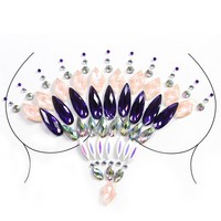 Offres Spéciales beaux strass corps tatouages temporaire Sexy Style papier bijoux blanc imprimé tatouage autocollant