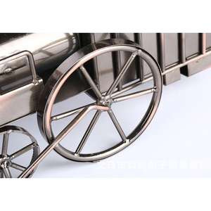 Nouveauté Modèle de <span class=keywords><strong>train</strong></span> à vapeur en métal vintage créatif fait à la main pour la décoration de la maison - Product Image 6