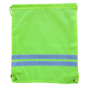 Original Factory Ripstop Polyester Shopping Bag Draw String Hi-vis Safety <b>Backpack</b> Custom Promotional Running <b>Drawstring</b> Bag - Product Image 5