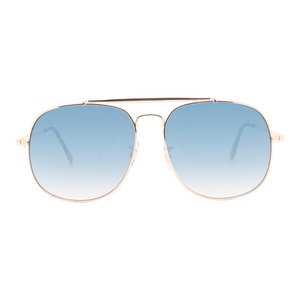 Dropshipping Logo personalizzato Pilot Metal occhiali <span class=keywords><strong>da</strong></span> <span class=keywords><strong>sole</strong></span> grigio sfumato parasole cornice in oro per uomo e donna Lunette De Soleil <span class=keywords><strong>lenti</strong></span> in vetro - Product Image 3